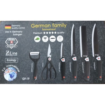 Набор ножей 6 предметов German Family GF-19