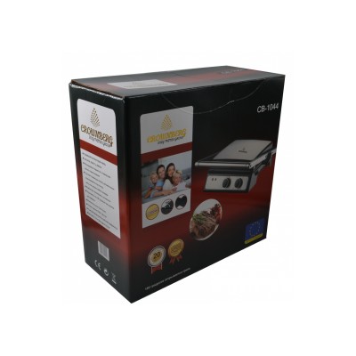 Электрический гриль Crownberg CB-1044 с таймером и съемными пластинами