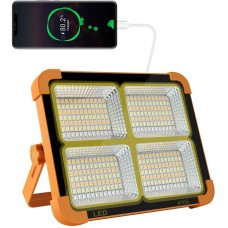 Портативный солнечный LED прожектор-повербанк для зарядки мобильных устройств (16500 mAh, 100w 336LED, IP66) Портативный солнечный LED прожектор-повербанк для зарядки мобильных устройств (16500 mAh, 100w 336LED, IP66)
