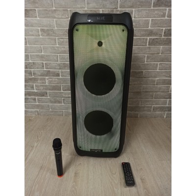 Колонка аккумуляторная Partybox c радиомикрофоном и подсведкой JBL LED Style (250W/USB/BT/FM/TWS)