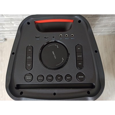 Колонка аккумуляторная Partybox c радиомикрофоном и подсведкой JBL LED Style (250W/USB/BT/FM/TWS)
