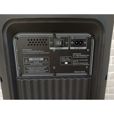 Колонка аккумуляторная Partybox c радиомикрофоном и подсведкой JBL LED Style (250W/USB/BT/FM/TWS)