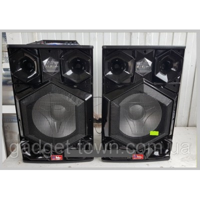 Мощные активные колонки RB-886 Пара, 400W, Bass 15", Bluetooth, FM, эквалайзер
