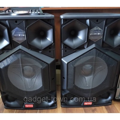 Мощные активные колонки RB-886 Пара, 400W, Bass 15", Bluetooth, FM, эквалайзер