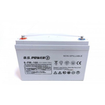 Гелевый аккумулятор глубокого разряда DS POWER 12V 100Ah/10Hr GEL (29,5 кг)