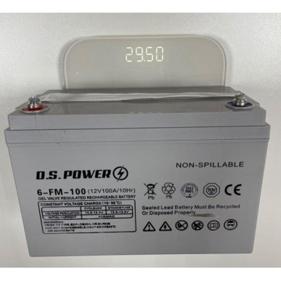 Гелевый аккумулятор глубокого разряда DS POWER 12V 100Ah/10Hr GEL (29,5 кг)