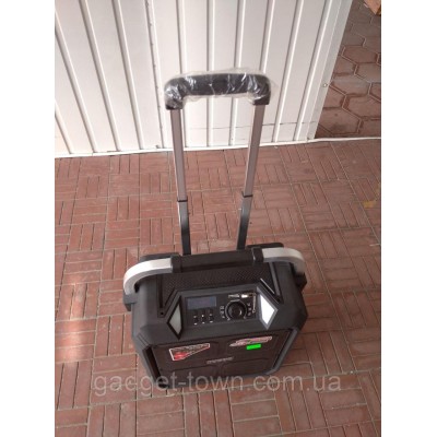 Портативная колонка на аккумуляторе SL12-10 с радиомикрофонами / 180W (USB/Bluetooth)