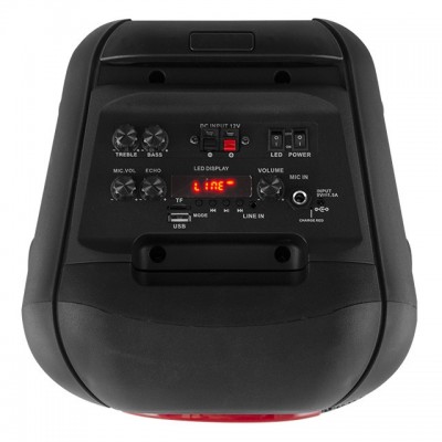 Акустическая колонка KOLAV - 2811 2x8 дюймов с радиомикрофоном (USB/FM/BT/LED)