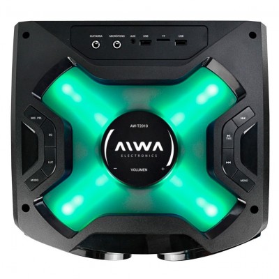 Колонка с аккумулятором Aiwa T2010 / 2x10"/ 2x110W/ пульт/ микрофон/ BT/ SD+USB+FM/ LED