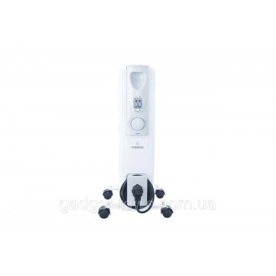 Масляный радиатор Crownberg, масляный обогреватель на 7 секций 1500Вт с терморегулятором