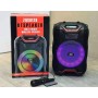 Колонка аккумуляторная ZQS-8128 partybox c микрофоном (30W/USB/BT/FM/TWS)