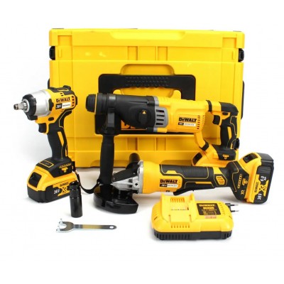 Набор 3в1 АКБ DeWalt 36V (Перфоратор DCH263 + Болгарка DCG413 + Гайковерт DCF922) Набор 3в1 Деволт