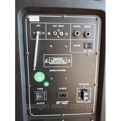 Колонка аккумуляторная Ailiang U1318SK c радиомикрофонами (200W/USB/BT/FM)