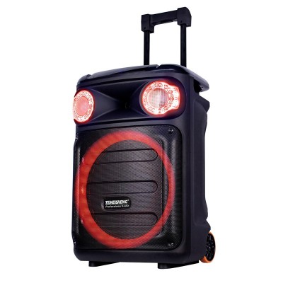 Аккумуляторная колонка Temeisheng TMS-1515 с микрофонами/400W (USB/Bluetooth/Пульт ДУ)