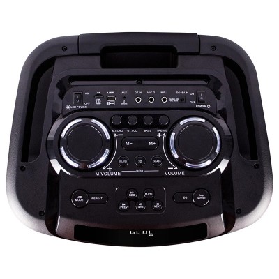 Аккумуляторная колонка Temeisheng TMS-1515 с микрофонами/400W (USB/Bluetooth/Пульт ДУ)