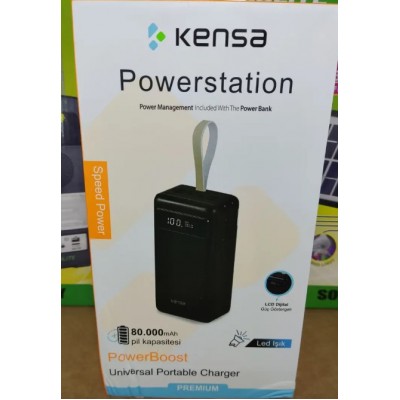 Портативная мобильная батарея повышенной емкости Kensa 80000 mAh оригинал