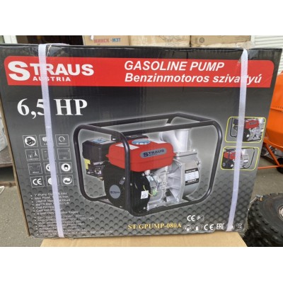 Бензиновая мотопомпа STRAUS 080A (6.5 л.с. 30 куб.м в час)