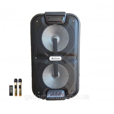 Колонка аккумуляторная Ailiang UF-2101 c радиомикрофонами (120W/USB/BT/FM)