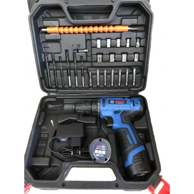 Аккумуляторный шуруповерт BOSCH GSR 120Li c набором инструментов и гибким валом Бош