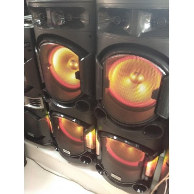 Комплект мощной парной акустики Leisound Proaudio 600W (USB/FM/Bluetooth) + 2 радиомикрофона Djпульт