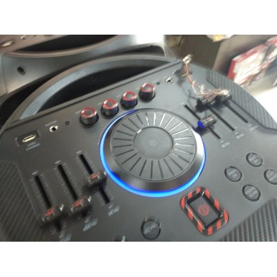Комплект мощной парной акустики Leisound Proaudio 600W (USB/FM/Bluetooth) + 2 радиомикрофона Djпульт