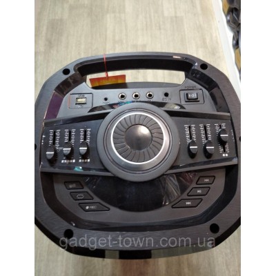 Портативная акустика TS210-05 /250W 2 микрофона LED подсветка (USB/FM/Bluetooth/Пульт ДУ)