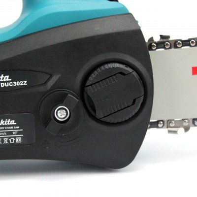 Аккумуляторная цепная пила Makita DUC302Z (36V, 6Ah). АКБ пила с бесключевой натяжкой цепи