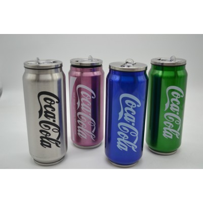 Термокружка непроливайка Coca Cola розовая