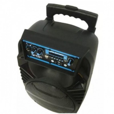 Акустическая аккумуляторная колонка 8 дюймов (USB/FM/BT/LED) KIMISO QS-801 BT
