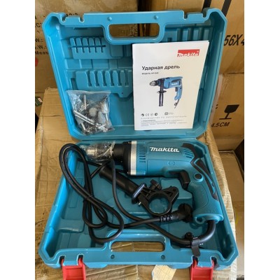 Дрель ударная MAKITA HP1640 + набор в Кейсе
