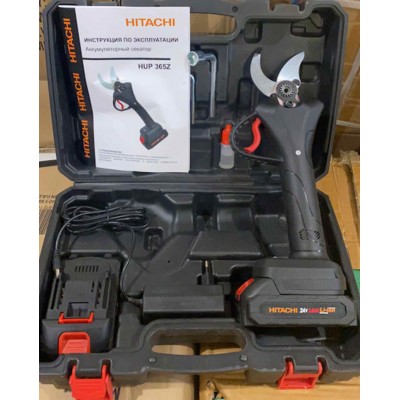Аккумуляторные садовые ножницы HITACHI, cекатор аккумуляторный 2 акб 24V 4.0Ah