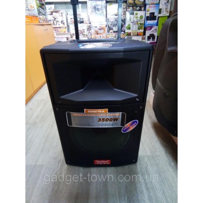Портативная акустика с микрофонами Temeisheng SL12-04 /250W (USB/Bluetooth/Пульт ДУ/FM)