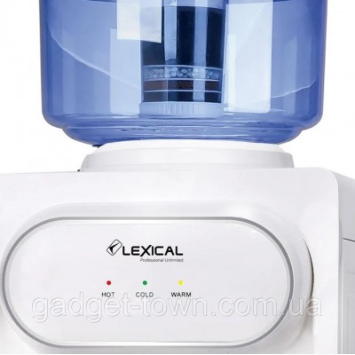 Кулер для воды Lexical настольный компрессорный охлождение/нагрев 550W/90W настольный диспенсер воды