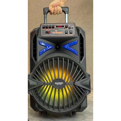 Акустическая аккумуляторная колонка 12 дюймов (USB/FM/BT/LED) KIMISO QS-1293 BT