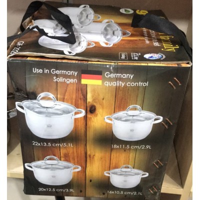 Набор кастрюль для кухни German Family (8 предметов)