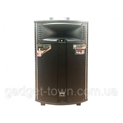 Мощная аккумуляторная колонка HAMERSH (Temeisheng) 1521 с микрофонами 500W (USB/Bluetooth/Пульт ДУ)
