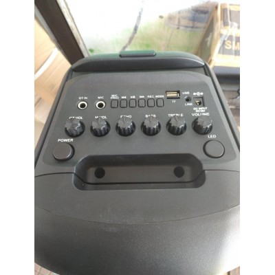 Портативная колонка с радиомикрофоном LiGE-2802 50W (FM/USB/Bluetooth) Супер звук!