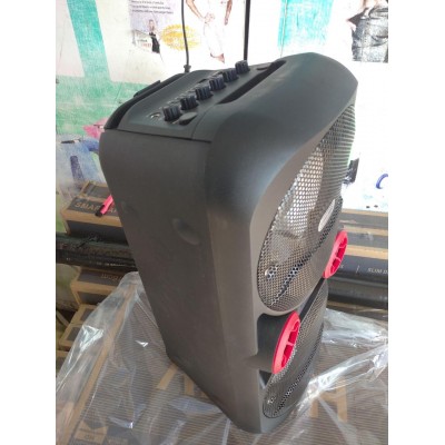 Портативная колонка с радиомикрофоном LiGE-2802 50W (FM/USB/Bluetooth) Супер звук!