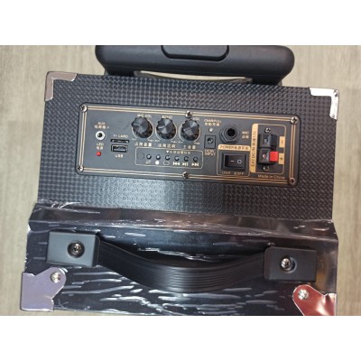 Аккумуляторная колонка комбоусилитель Temeisheng A8-2T c радиомикрофоном