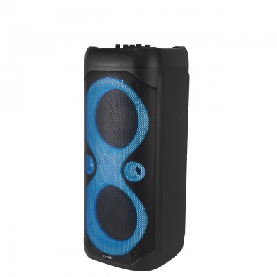 Колонка портативная 2х6,5 дюймов Temeisheng 150W /TWS/ BT/ 2 mic/USB+FM/ LED