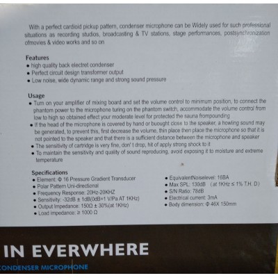 Студийный комплект для записи с микрофоном BM-800 и звуковой картой V10X pro с пантографом