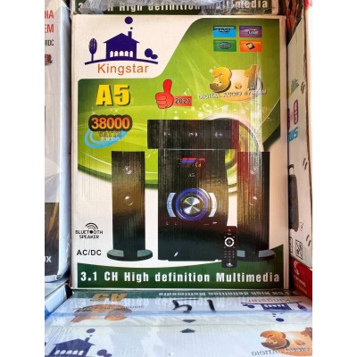 Портативная колонка KINGSTAR A5 Black 60W (Музыкальный центр)