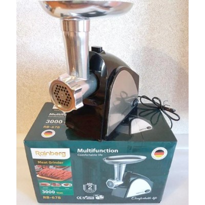 Мясорубка RB-678 Rainberg 3000W электрическая с реверсом