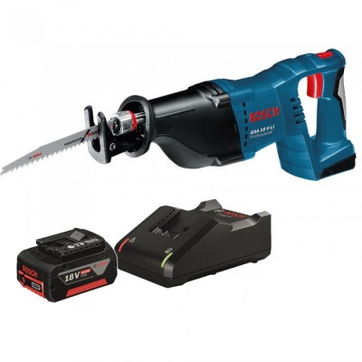 Аккумуляторная сабельная пила Bosch GSA 18 V-LI (18v / 5.2Ah) электрическая пила в кейсе