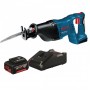Аккумуляторная сабельная пила Bosch GSA 18 V-LI (18v / 5.2Ah) электрическая пила в кейсе
