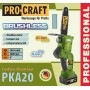Аккумуляторная цепная пила Procraft PKA20 c акумулятором (20v 4Ah)