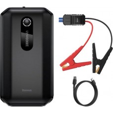 Пусковое зарядное устройство универсальное Baseus Super Energy Air Car Jump Starter 10000 mAh Black Пусковое зарядное устройство универсальное Baseus Super Energy Air Car Jump Starter 10000 mAh Black