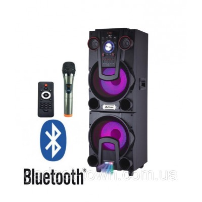 Портативная акустика UF-1044 с микрофоном (USB-FM-BT-400W)