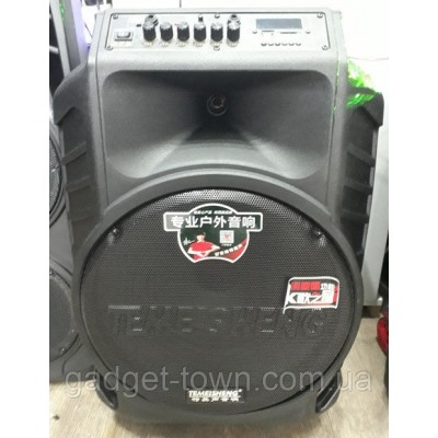 Колонка Temeisheng SL 15-08 с аккумулятором, 15 дюймов, 2 микрофона, MP3, Bluetooth, USB, SD, 150W