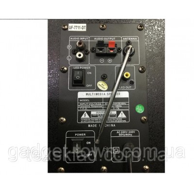 Активная акустика UF-7711-DT 200W (USB/Bluetooth/Пульт ДУ) Пара
